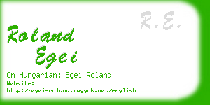 roland egei business card